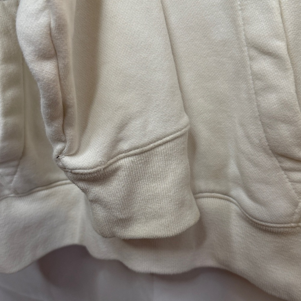 Hollister Men's Logo Pocket Hoodie Sweatshirt - White Black - Medium - Picture 12 of 14